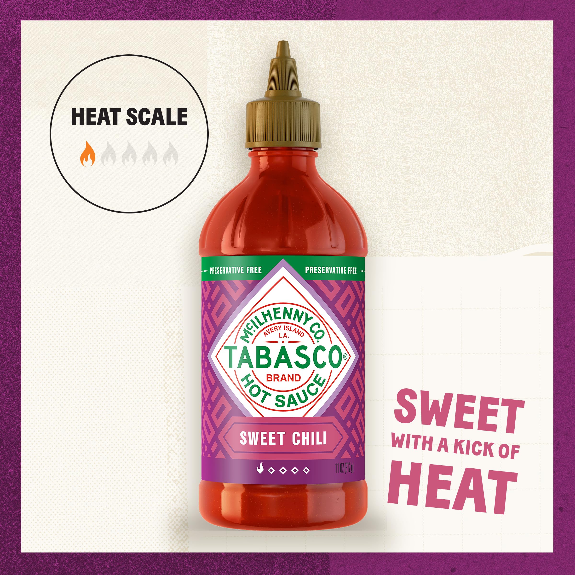 Amazon.com : TABASCO Brand Sweet Chili Sauce, Mild Hot Sauce, Easy